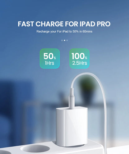 For iPhone 40W PD Phone Charger For iPhone 11 12 13 14 15 16 17 Pro Max 16 Plus 17 Air iPad Fast Charging Type C Cable Charger