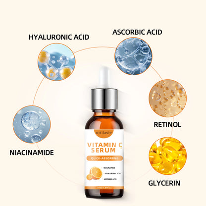 Vitamin C Serum with Hyaluronic Acid, Brightening &amp; Hydrating Glow