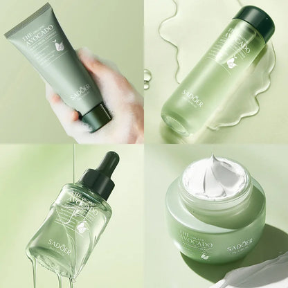 Avocado Anti-Wrinkle Skincare Set, 6-Piece Face &amp; Eye Cream Kit