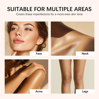 108ML Body Concealer&amp; Brush Set Makeup High Coverage Cover Scars/Spots/Pores/ Long Lasting Waterproof Foundation for Face Body