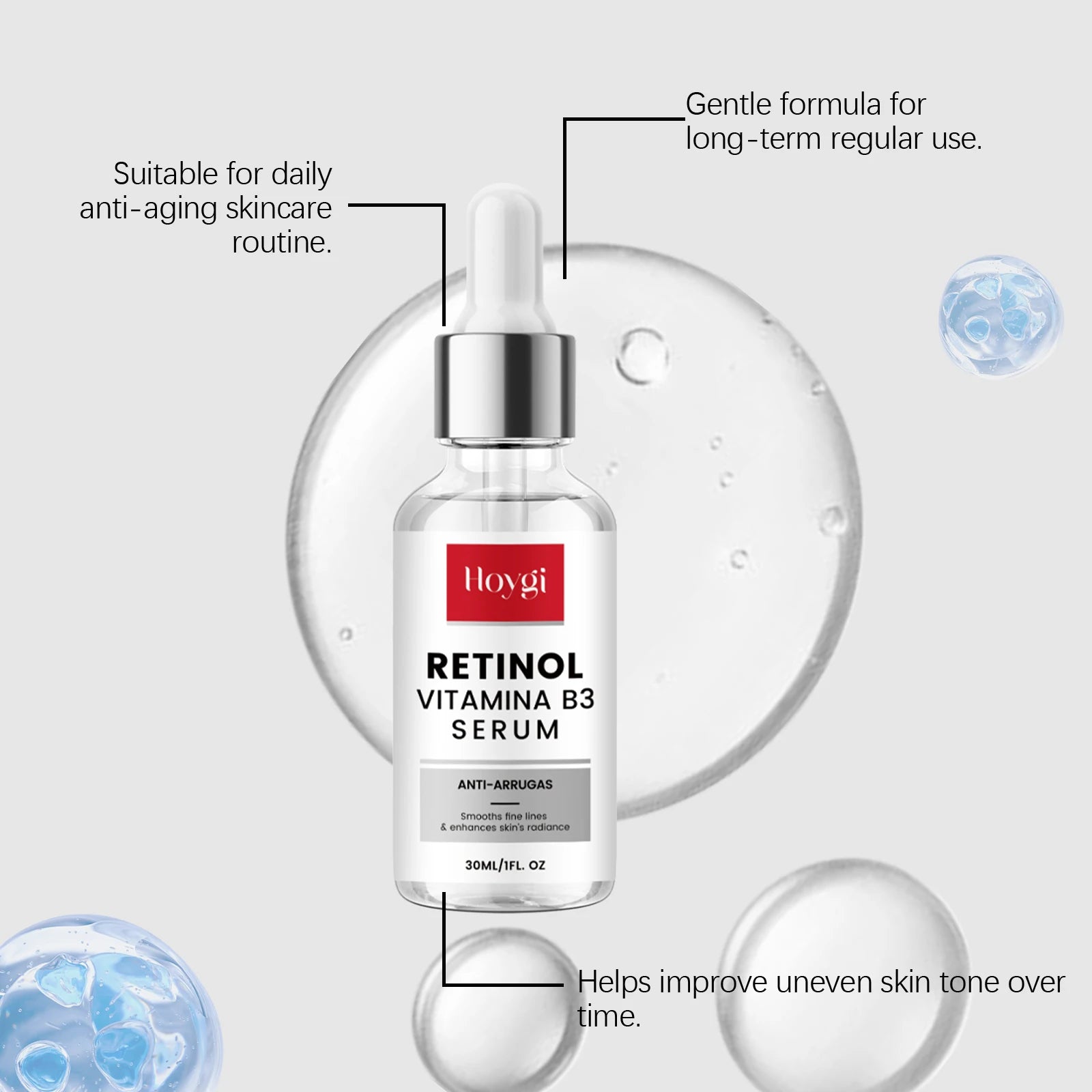 Retinol Anti-Aging Face Serum, Firming &amp; Wrinkle Reducing Treatment