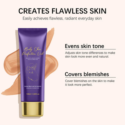 108ML Body Concealer&amp; Brush Set Makeup High Coverage Cover Scars/Spots/Pores/ Long Lasting Waterproof Foundation for Face Body