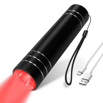 Red Light Therapy Lamp 660nm Red Light &amp; 850nm Infrared Lamp Therapy Torch with Timer Portable LED Small Torch Body Pain Relief