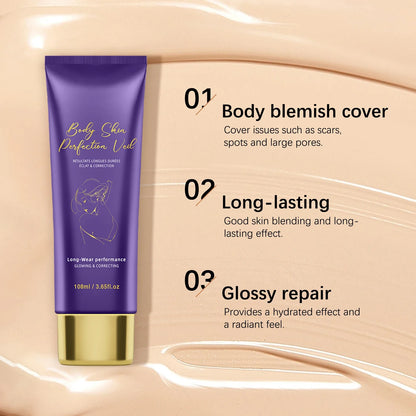 108ML Body Concealer&amp; Brush Set Makeup High Coverage Cover Scars/Spots/Pores/ Long Lasting Waterproof Foundation for Face Body