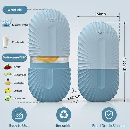 Ice Face Roller, Silicone Cooling Massage Tool for Puffiness &amp; Pores
